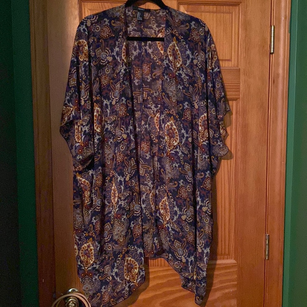 Funky Sheer Purple Kimono